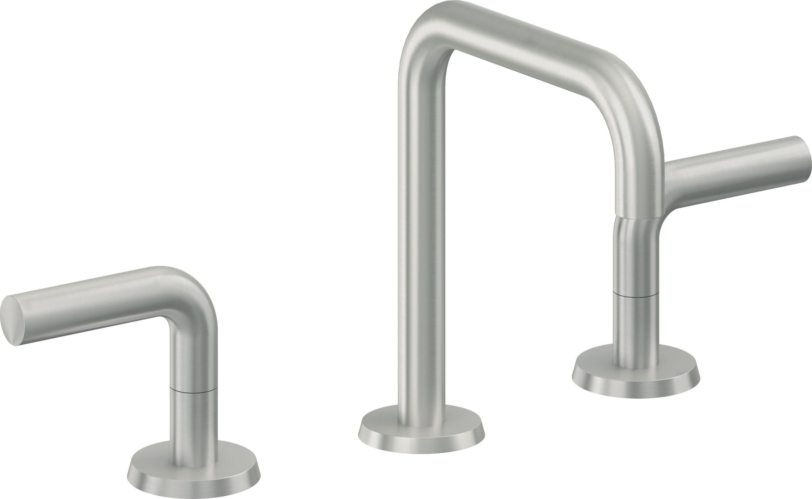 California Faucets - 7402ZB-SC - 8" Widespread Lavatory Faucet with ZeroDrain - Satin Chrome (PVD) - Tamalpais