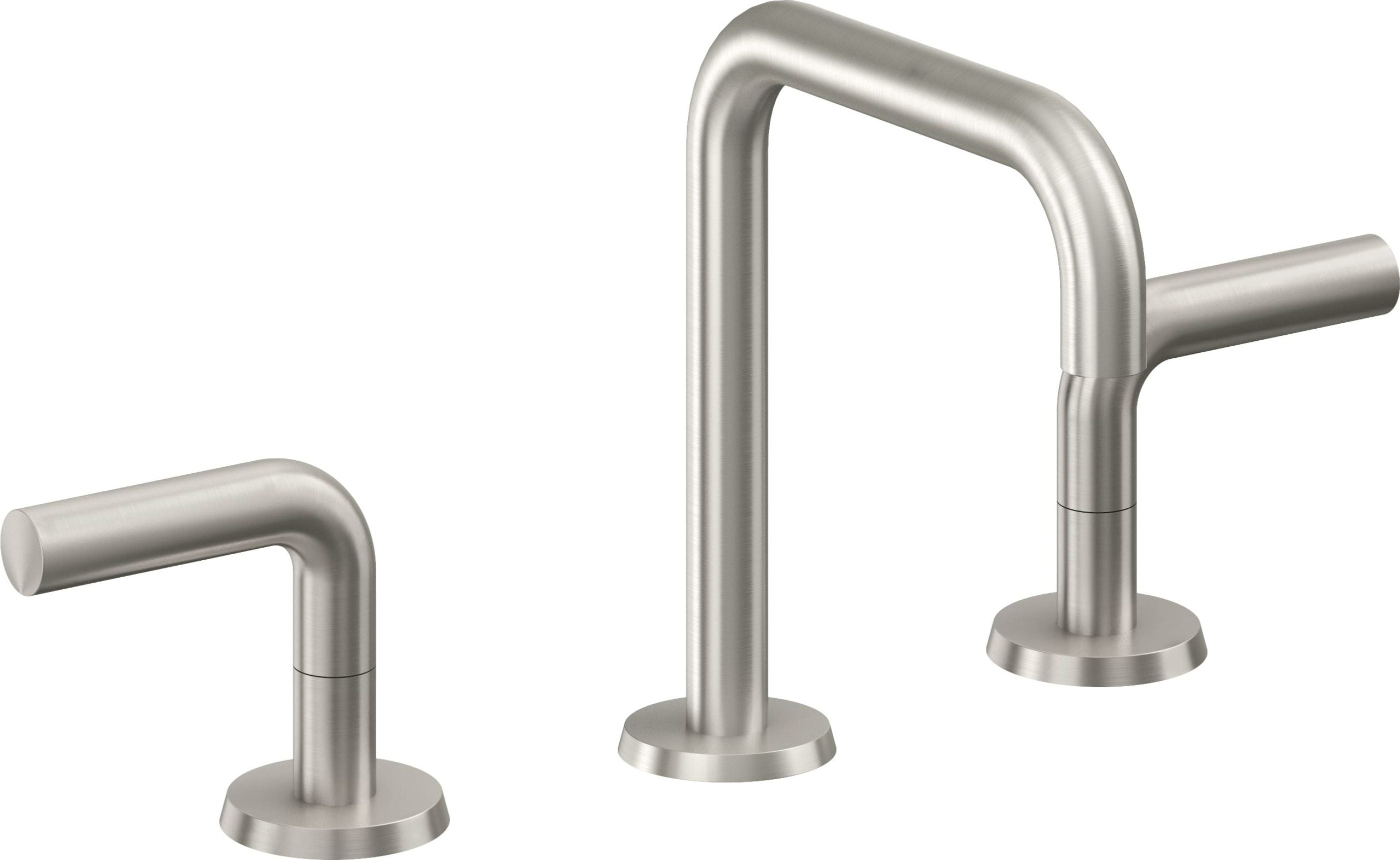 California Faucets - 7402ZBF-USS - 8" Widespread Lavatory Faucet with Completely Finished ZeroDrain - Ultra Stainless Steel (PVD) - Tamalpais