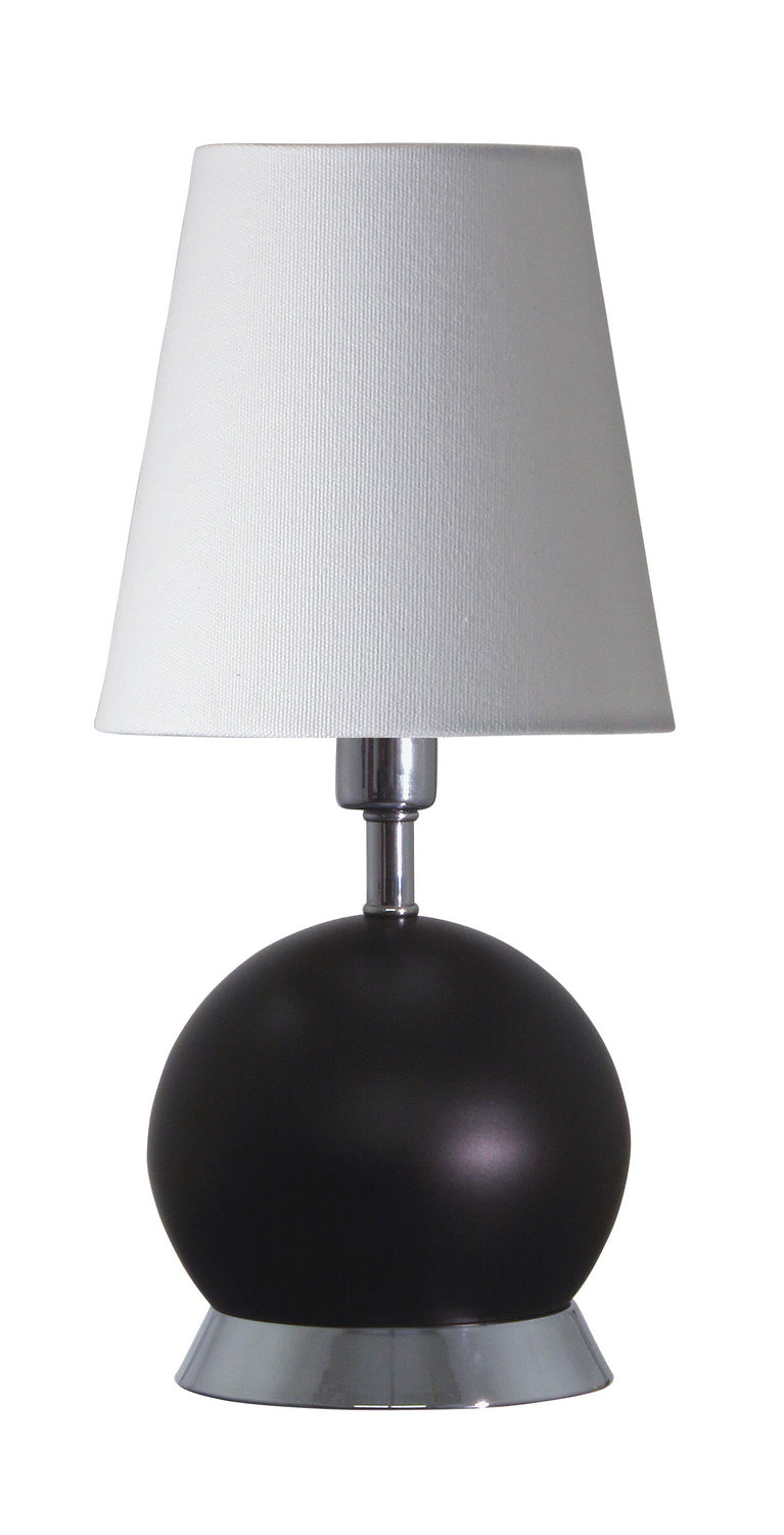 House of Troy - GEO110 - One Light Table Lamp - Geo - Black Matte With Chrome Accents
