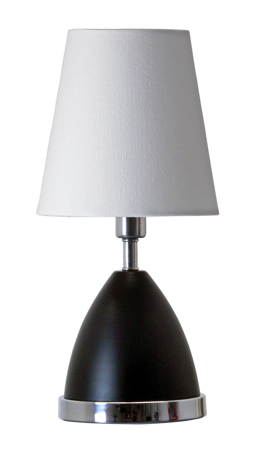 House of Troy - GEO210 - One Light Table Lamp - Geo - Black Matte With Chrome Accents
