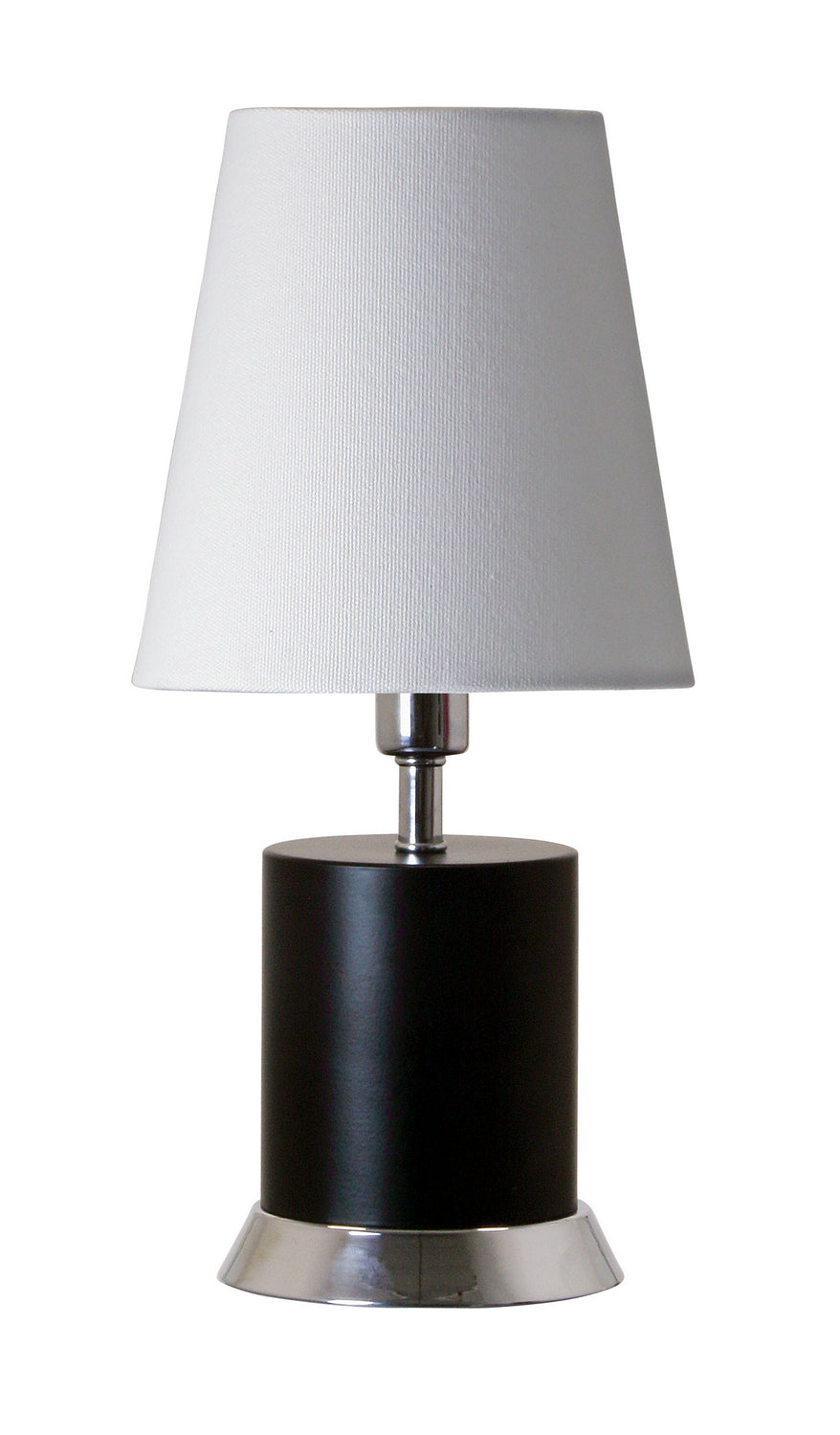House of Troy - GEO310 - One Light Table Lamp - Geo - Black Matte With Chrome Accents