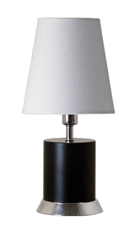 House of Troy - GEO310 - One Light Table Lamp - Geo - Black Matte With Chrome Accents