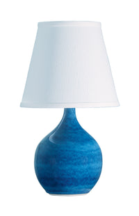 House of Troy - GS50-BG - One Light Table Lamp - Scatchard - Blue Gloss