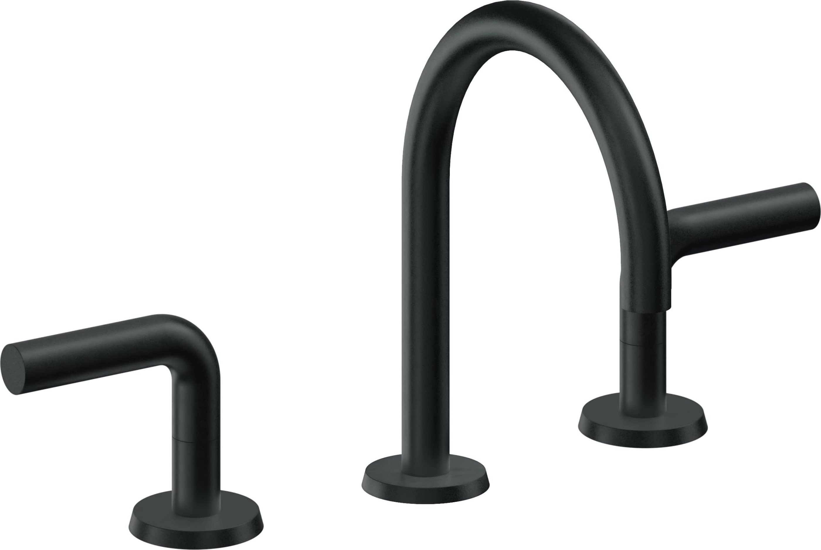 California Faucets - 7502ZB-CB - 8" Widespread Lavatory Faucet with ZeroDrain - Carbon (PVD) - Tamalpais