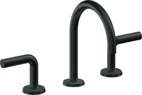 California Faucets - 7502ZBF-CB - 8" Widespread Lavatory Faucet with Completely Finished ZeroDrain - Carbon (PVD) - Tamalpais