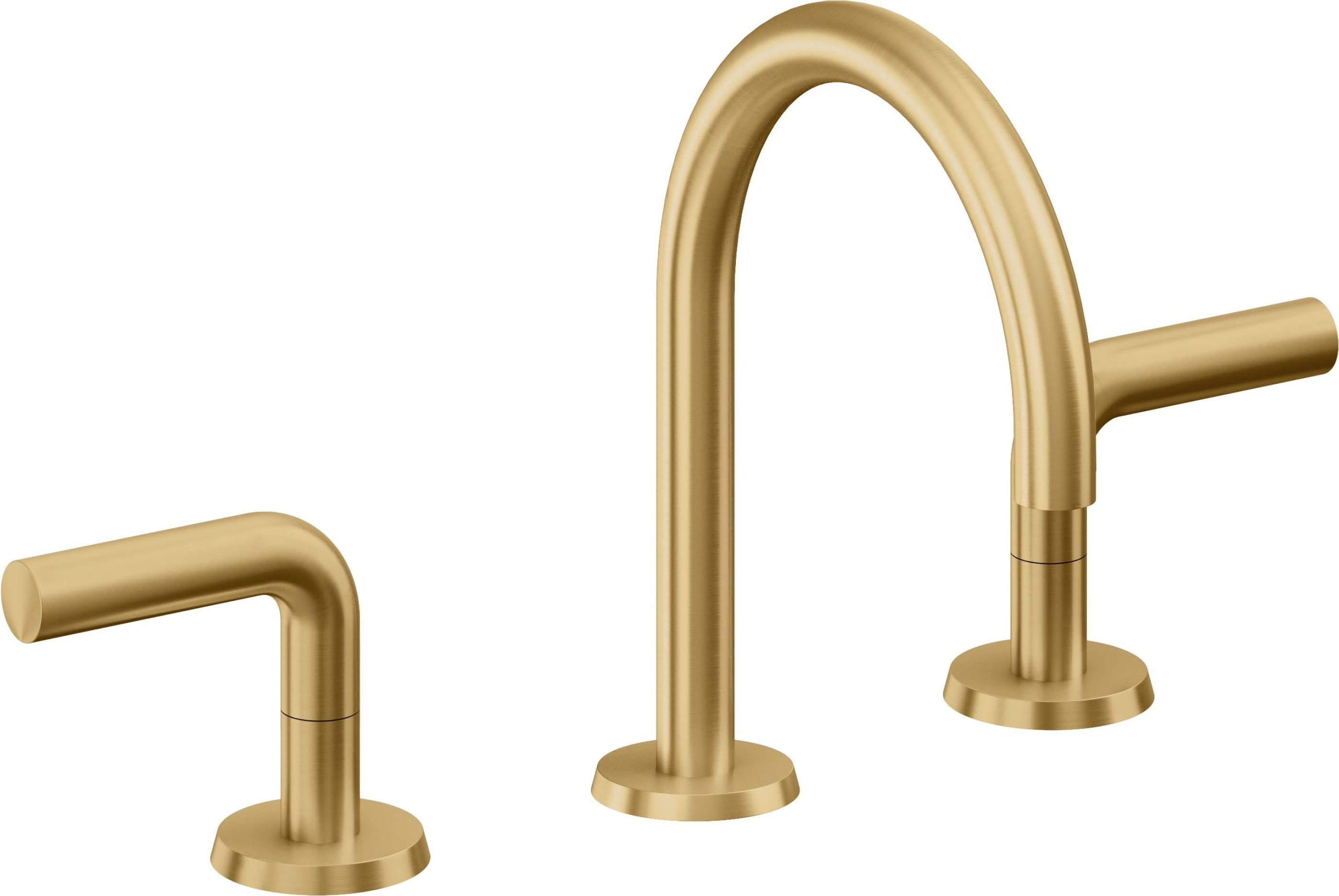 California Faucets - 7502ZB-LSG - 8" Widespread Lavatory Faucet with ZeroDrain - Lifetime Satin Gold (PVD) - Tamalpais