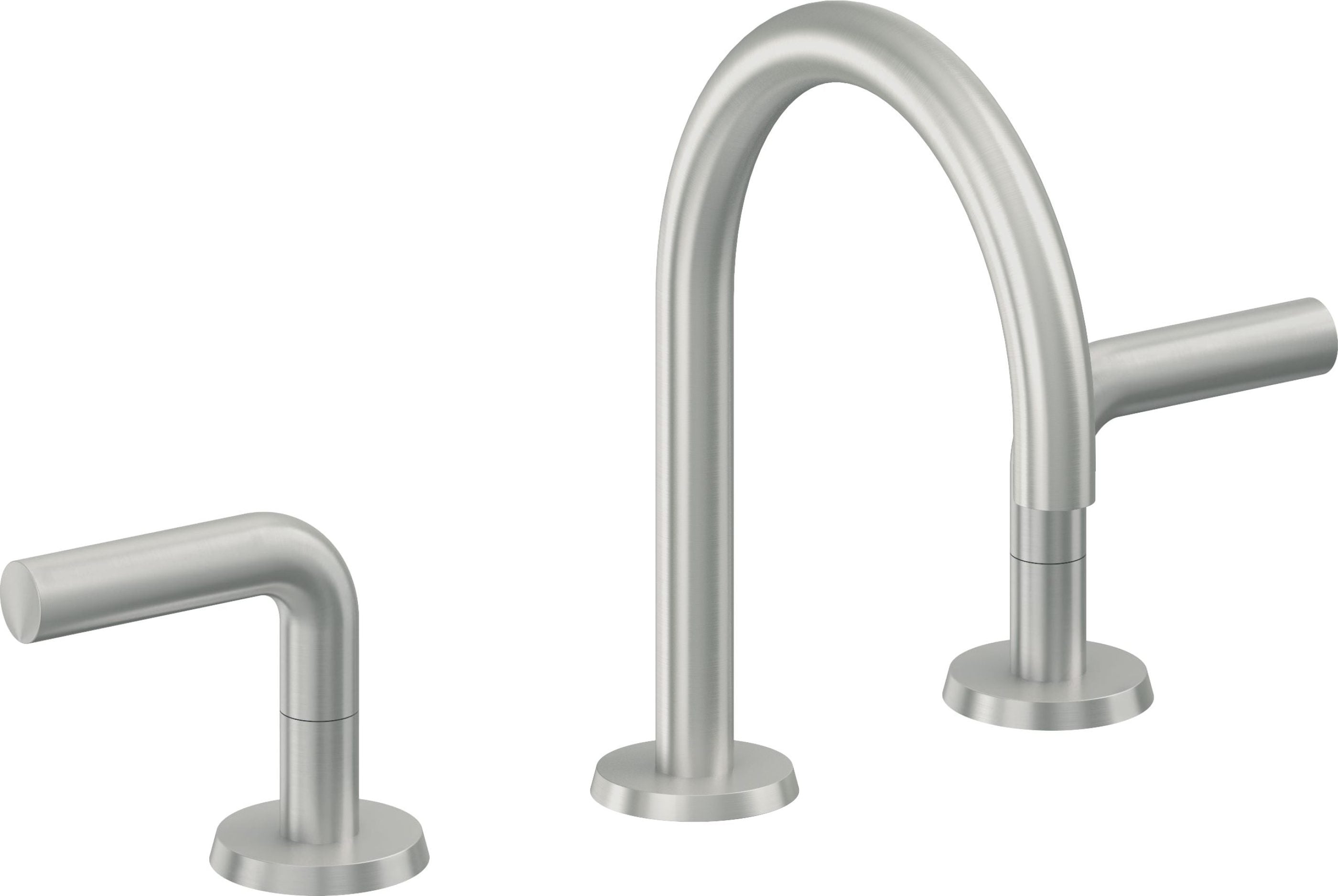 California Faucets - 7502ZB-SC - 8" Widespread Lavatory Faucet with ZeroDrain - Satin Chrome (PVD) - Tamalpais