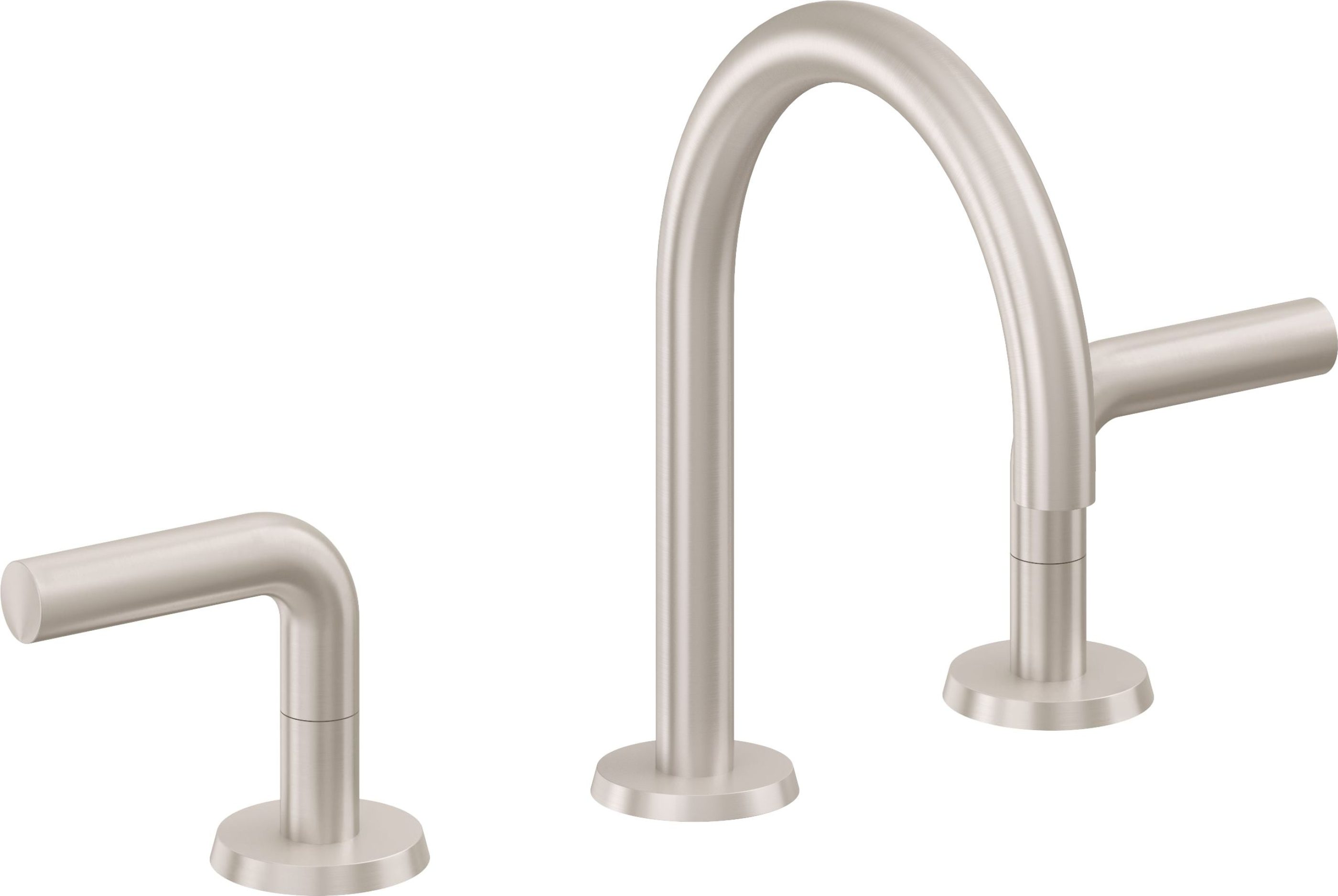 California Faucets - 7502ZB-SN - 8" Widespread Lavatory Faucet with ZeroDrain - Satin Nickel  - Tamalpais