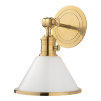 Hudson Valley - 8331-AGB - One Light Wall Sconce - Garden City - Aged Brass