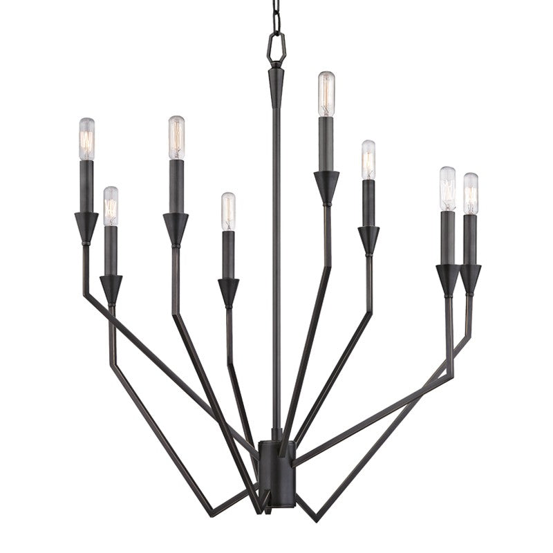 Hudson Valley - 8508-OB - Eight Light Chandelier - Archie - Old Bronze