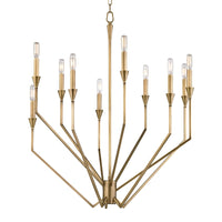 Hudson Valley - 8510-AGB - Ten Light Chandelier - Archie - Aged Brass