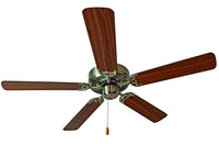 Maxim - 89905SNWP - 52"Ceiling Fan - Basic-Max - Satin Nickel / Walnut / Pecan