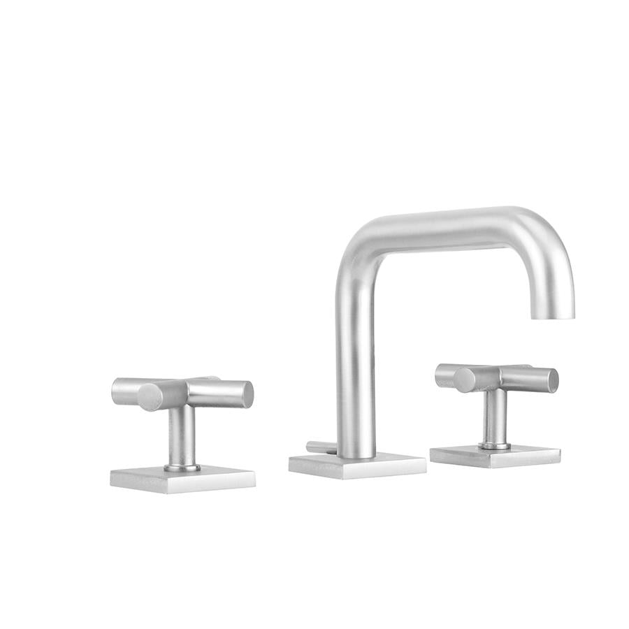 Uptown Contempo Slim Faucet with Square Escutcheons & Contempo Slim Lever Handles in Multiple Finishes