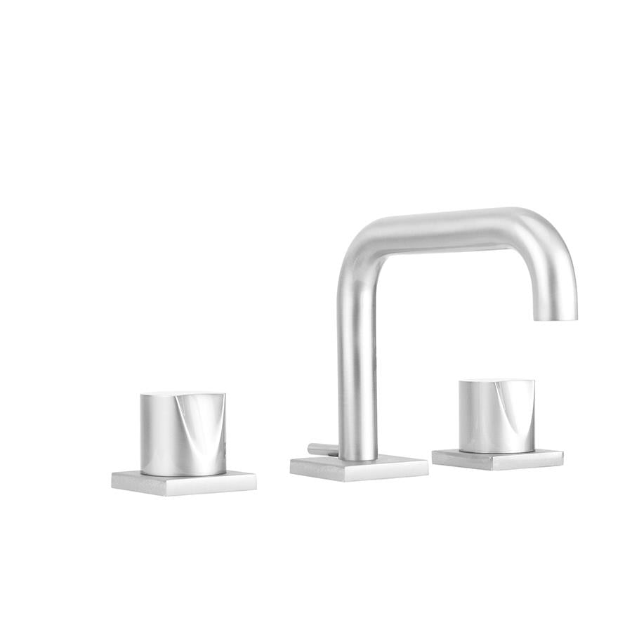 Uptown Contempo Slim Faucet with Square Escutcheons & Thumb Handles in Multiple Finishes