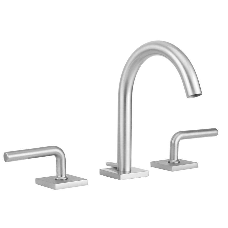 Downtown Contempo Slim Faucet with Square Escutcheons & Contempo Slim Lever Handles- 0.5 GPM in Multiple Finishes