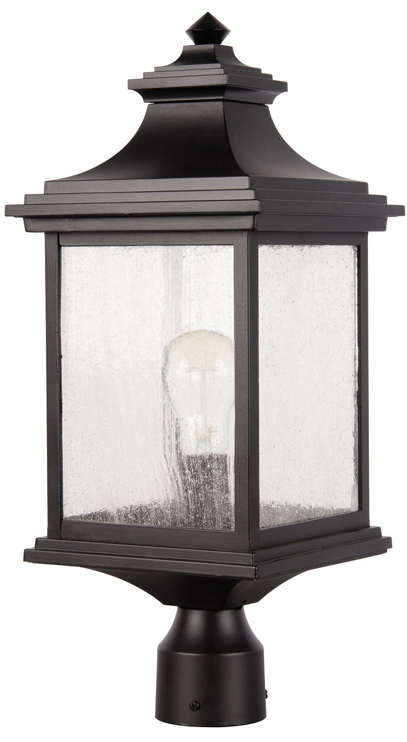 Craftmade - Z3215-MN - Gentry One Light Post Mount in Midnight Finish - Gentry