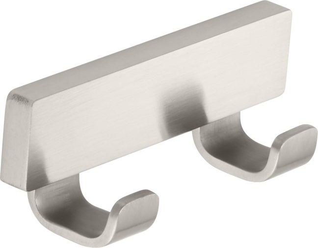 California Faucets - 78-DRH-SN - Double Robe Hook - Satin Nickel  - Terra Mar