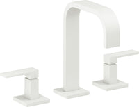 California Faucets - 7802ZB-MWHT - 8" Widespread Lavatory Faucet with ZeroDrain - Matte White - Terra Mar