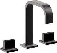 California Faucets - 7802RZBF-MBLK - 8" Widespread Lavatory Faucet with Completely Finished ZeroDrain - Matte Black - Terra Mar