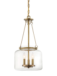 Savoy House - 7-9006-3-322 - Three Light Pendant - Akron - Warm Brass