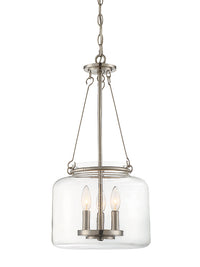 Savoy House - 7-9006-3-SN - Three Light Pendant - Akron - Satin Nickel