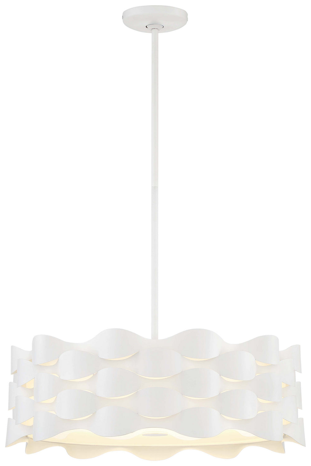George Kovacs - P1304-655-L - LED Pendant - Coastal Current - Sand White