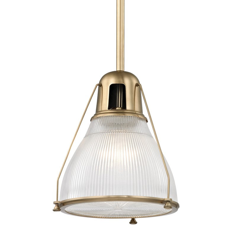 Hudson Valley - 7311-AGB - One Light Pendant - Haverhill - Aged Brass