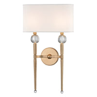 Hudson Valley - 8422-AGB - Two Light Wall Sconce - Rockland - Aged Brass