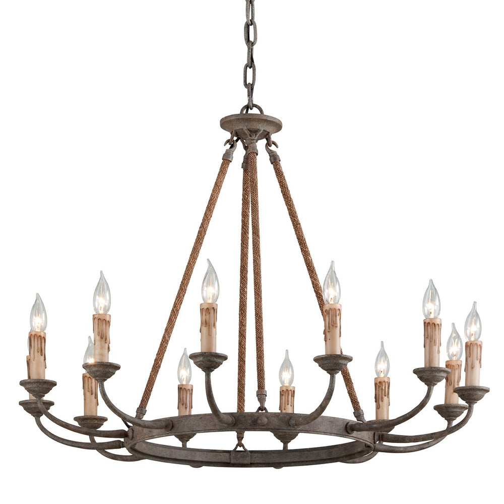 Troy Lighting - F6117-EB - 12 Light Chandelier - Cyrano - Earthen Bronze