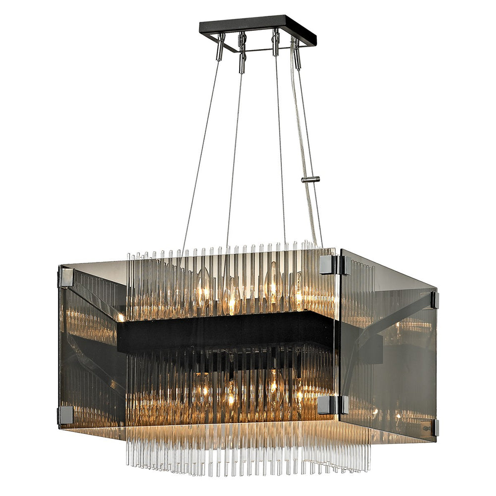 Troy Lighting - F5905-BRZ/PC - Eight Light Chandelier - Apollo - Bronze/Polished Chrome