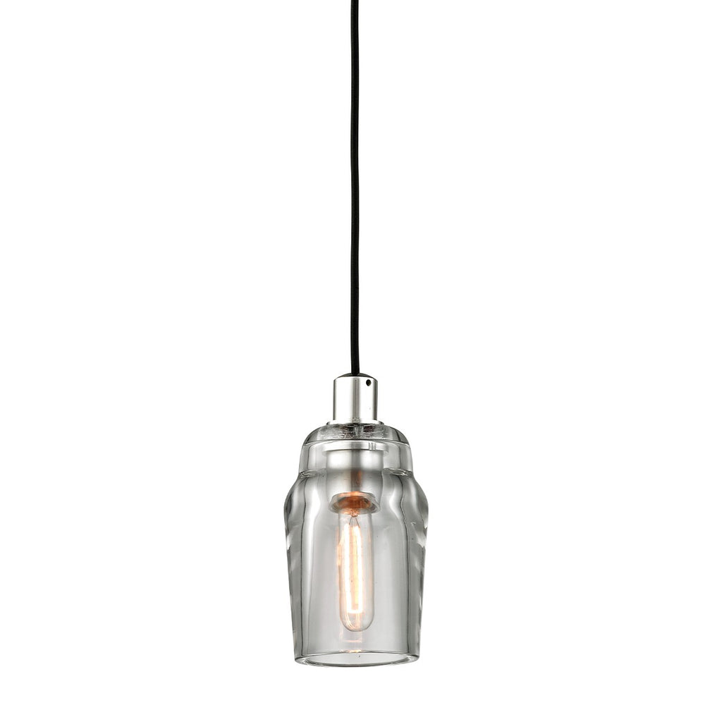 Troy Lighting - F5993-GRA/PN - One Light Pendant - Citizen - Graphite And Polished Nickel