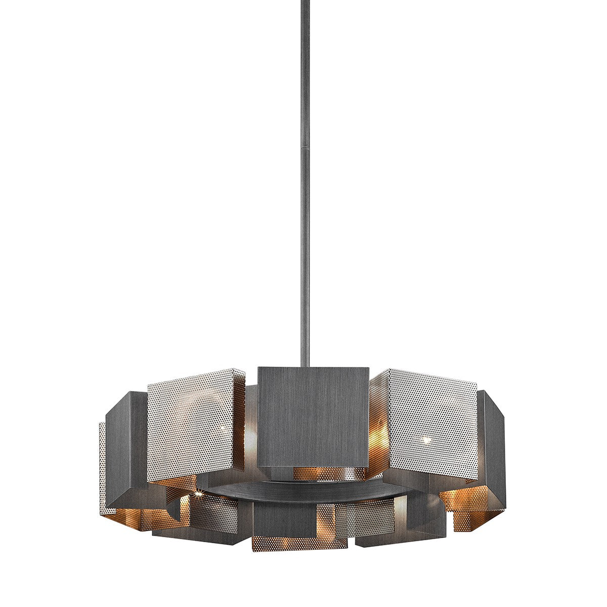 Troy Lighting - F6045-GRA/BN - Ten Light Chandelier - Impression - Graphite/Burnished Nickel