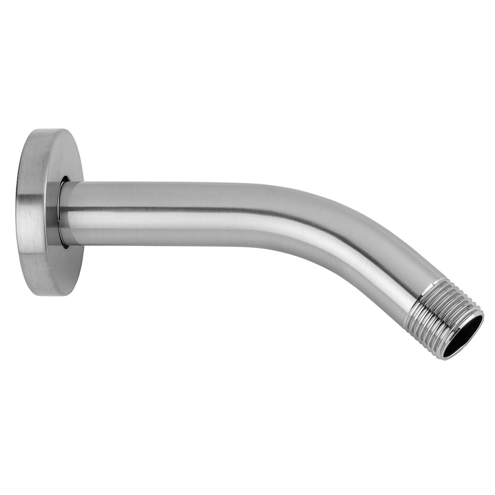 6" 45° Brass Showerarm with Contemporary Escutcheon in Multiple Finishes