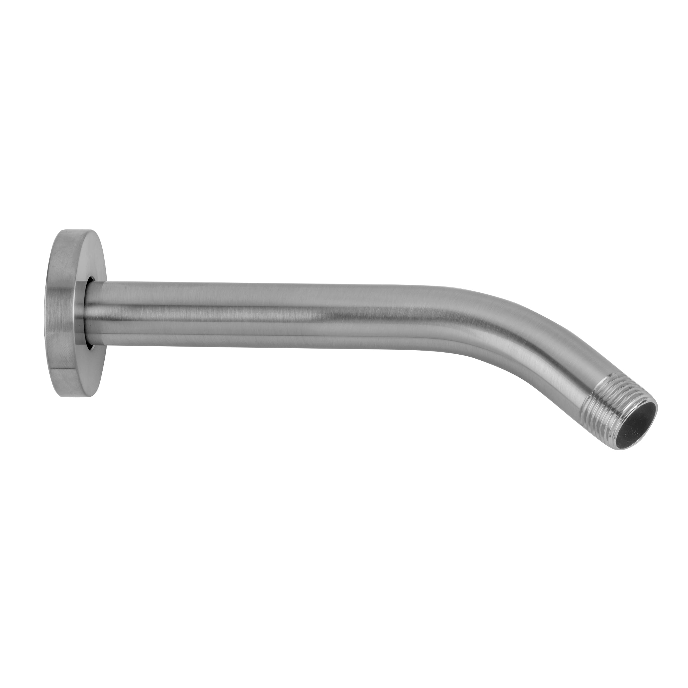 8" 45° Brass Showerarm with Contemporary Escutcheon in Multiple Finishes