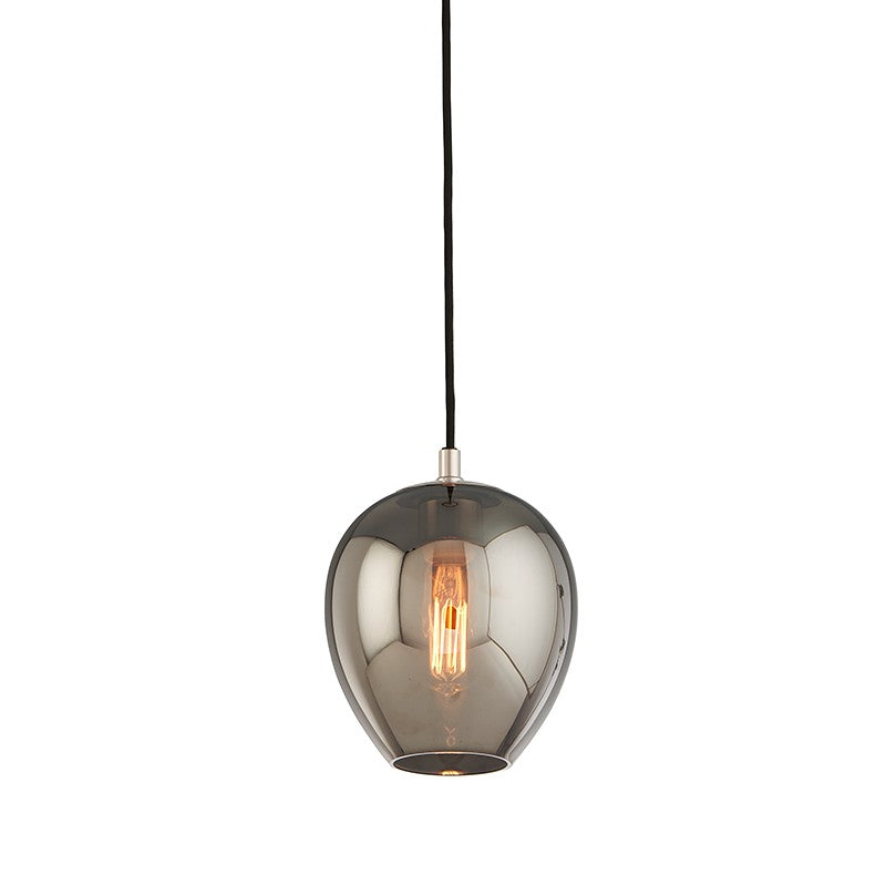 Troy Lighting - F4293-TBK/PN - One Light Pendant - Odyssey - Textured Black & Polish Nickel