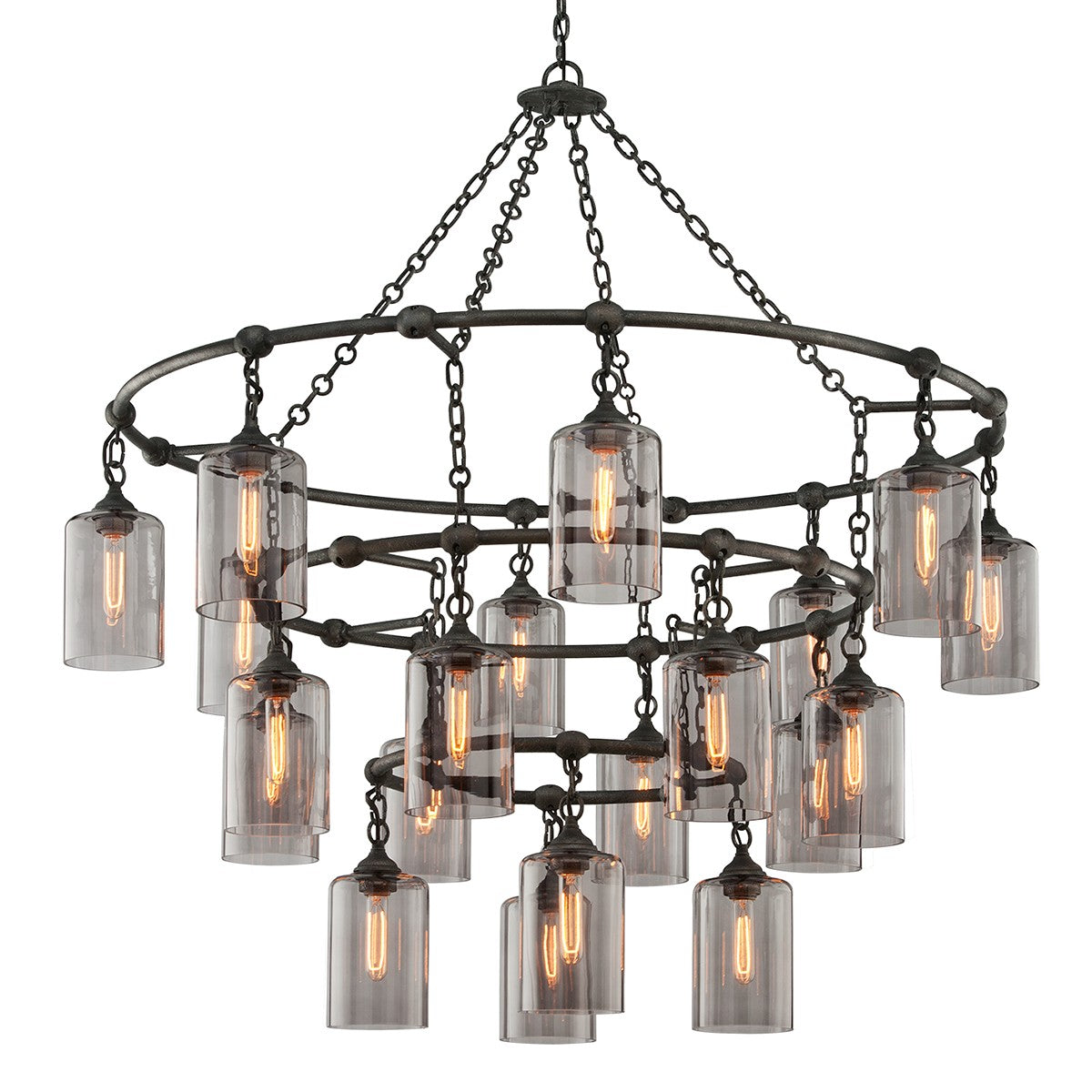 Troy Lighting - F4426-APW - 20 Light Chandelier - Gotham - Aged Pewter