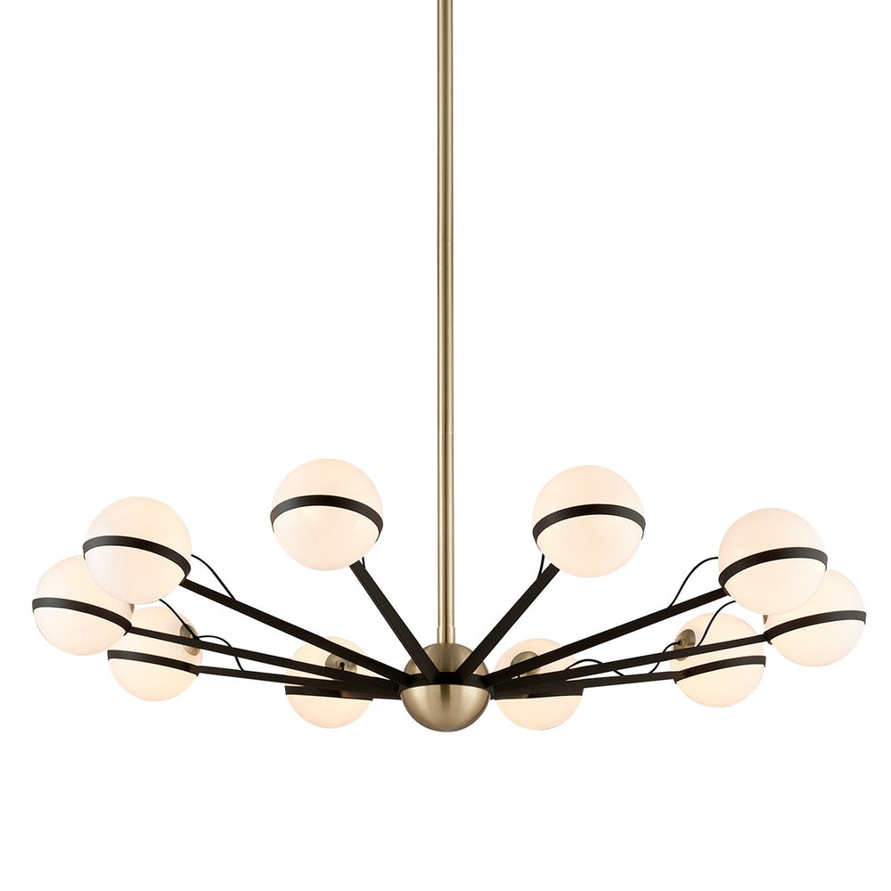 Troy Lighting - F5306-TBZ/BBA - Ten Light Chandelier - Ace - Textured Bronze Brushed Brass