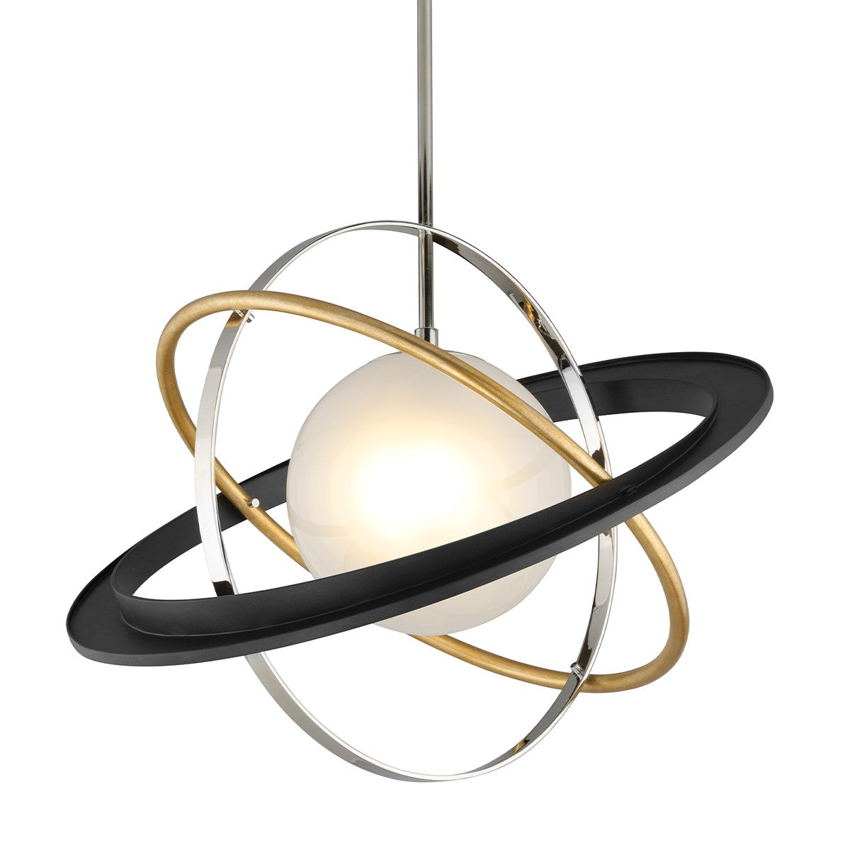 Troy Lighting - F5513-SFB/VGL/SS - One Light Chandelier - Apogee - Bronze Gold Leaf And Stainless