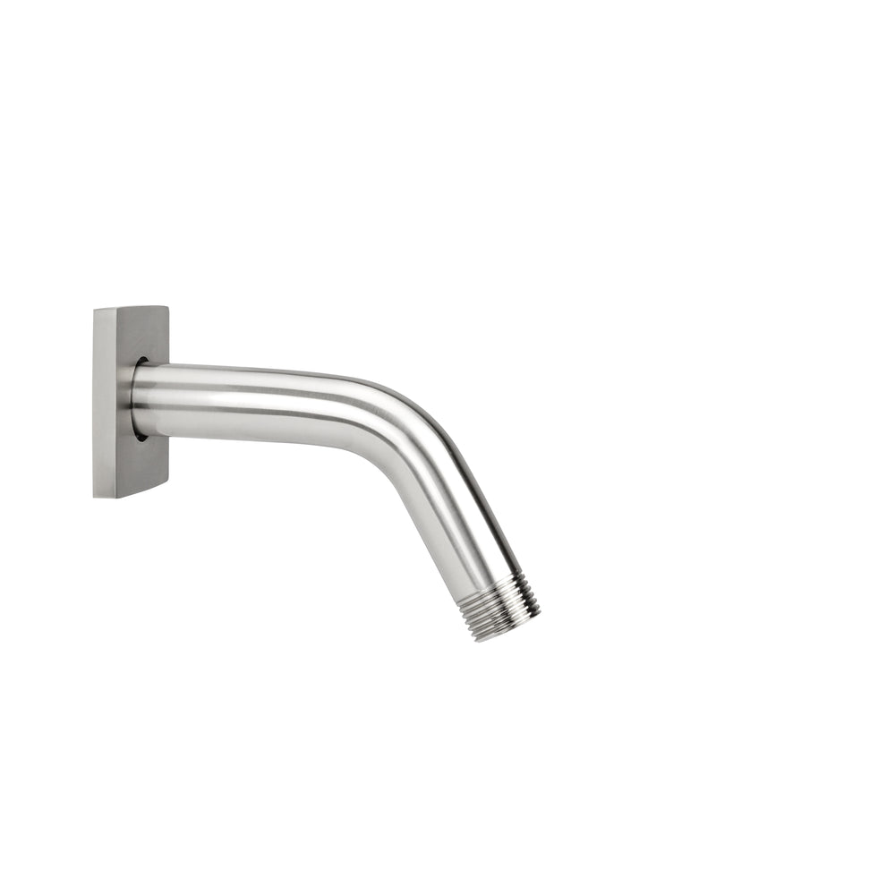 6" 60° Brass Showerarm with Square Escutcheon in Multiple Finishes