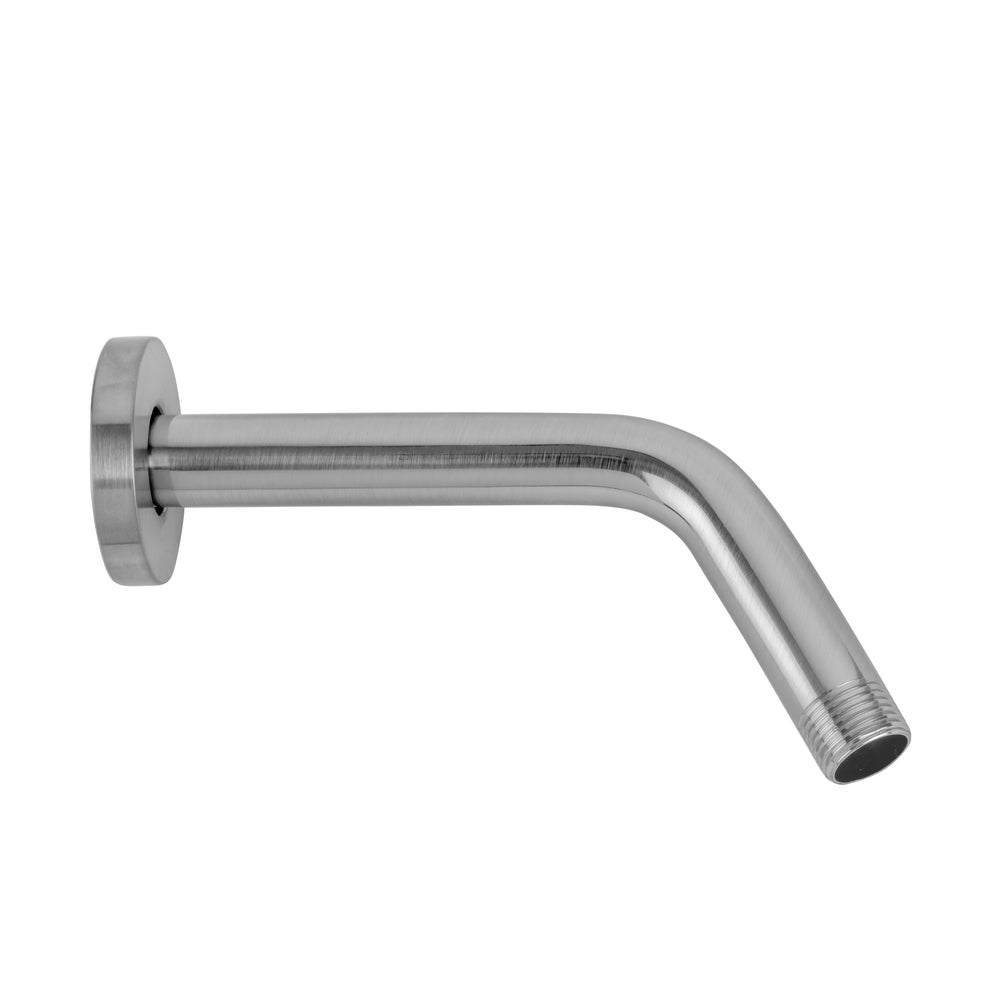 8" 60° Brass Showerarm with Contempo Escutcheon in Multiple Finishes