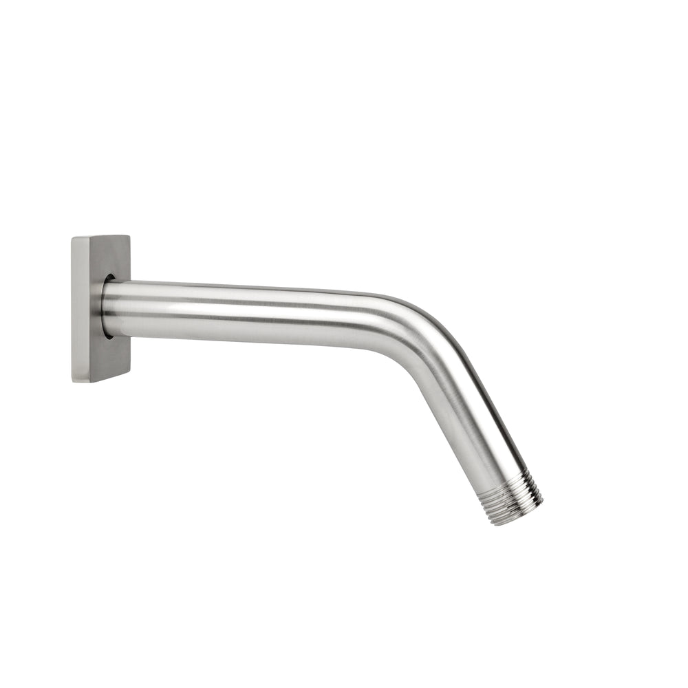 8" 60° Brass Showerarm with Square Escutcheon in Multiple Finishes