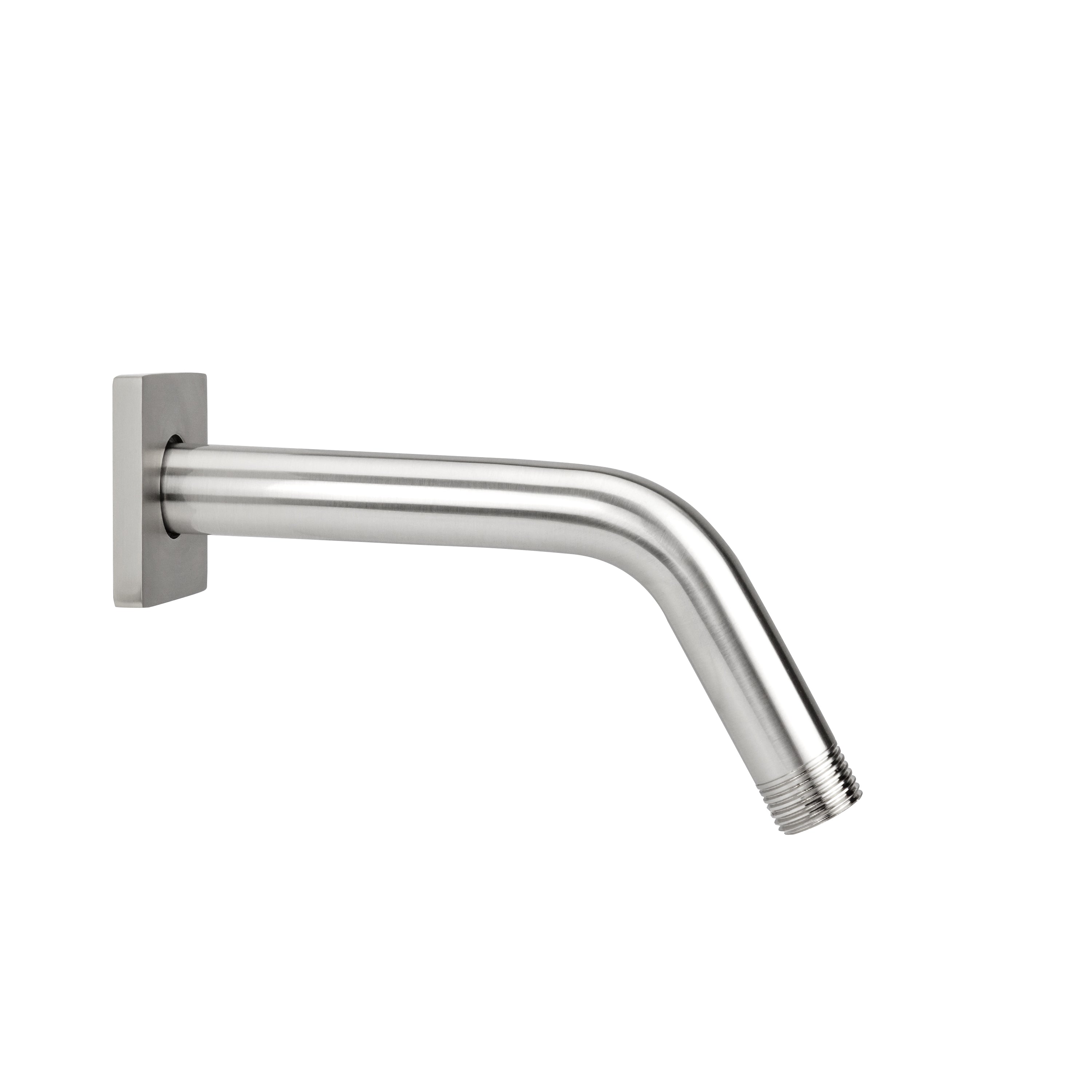 8" 60° Brass Showerarm with Square Escutcheon in Multiple Finishes