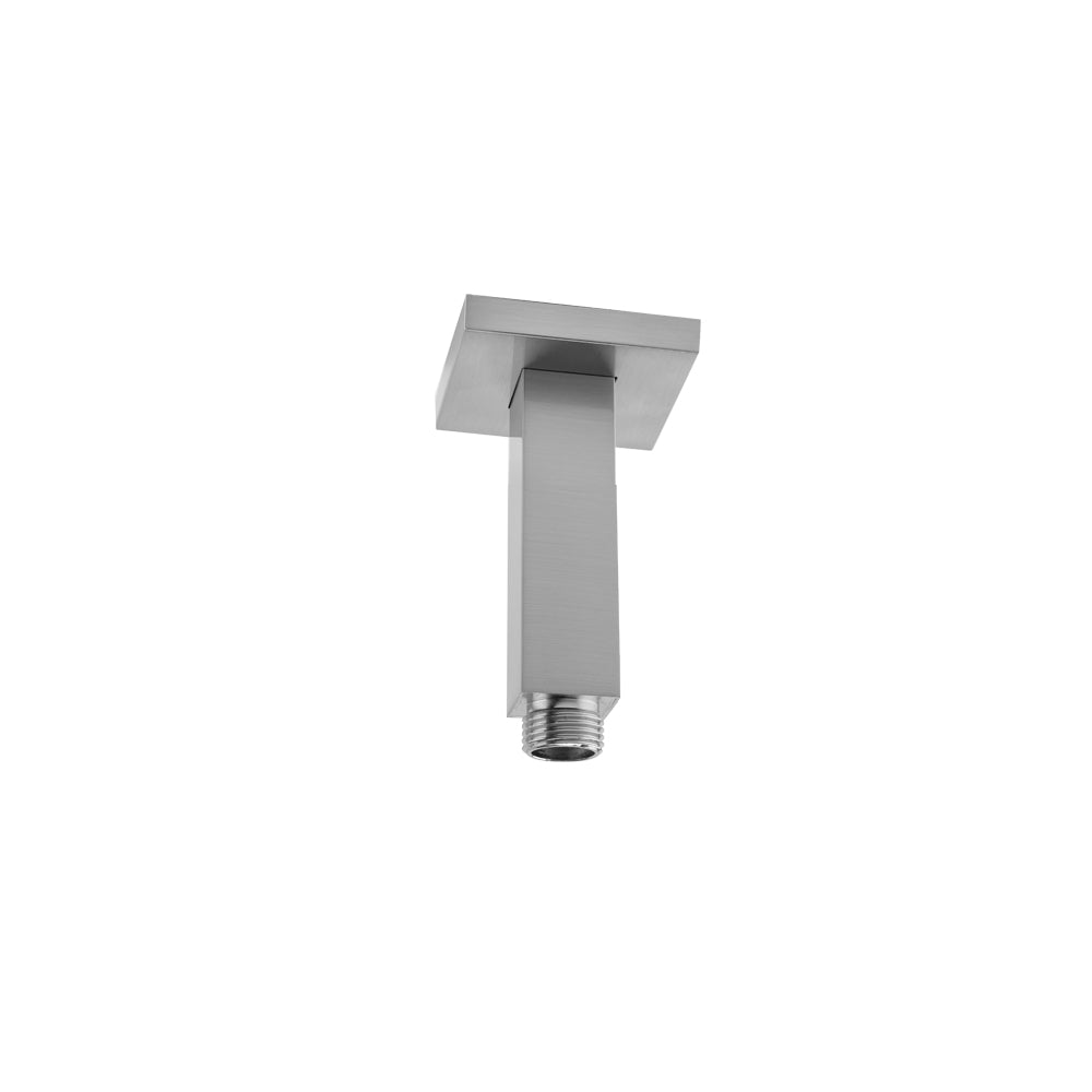 6" Square Drop Ceiling Showerarm & Square Escutcheon in Multiple Finishes