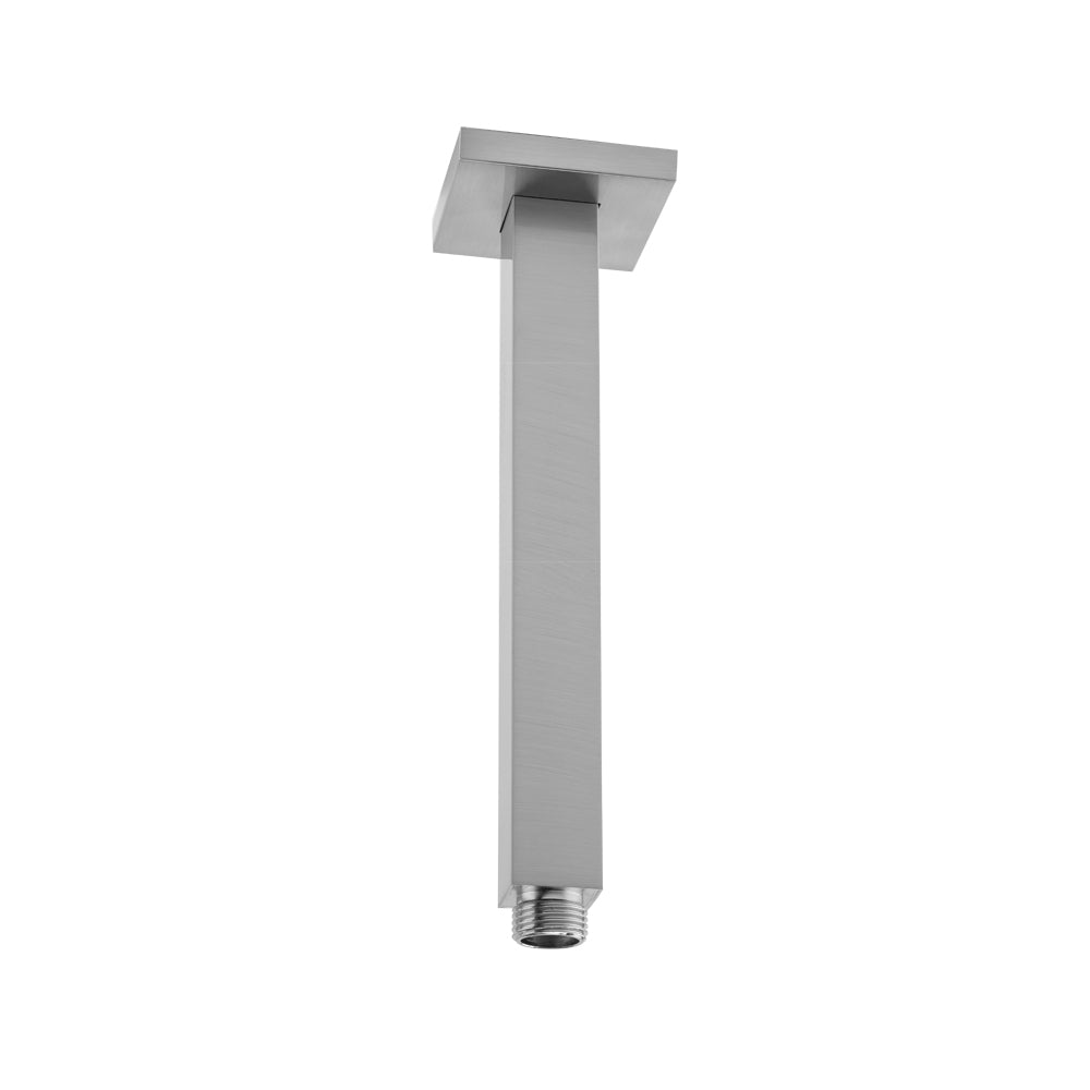 12" Square Drop Ceiling Showerarm & Square Escutcheon in Multiple Finishes