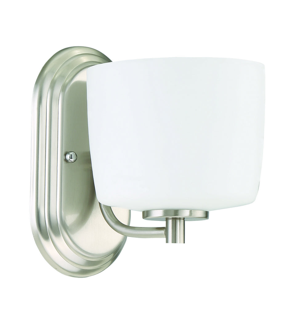 Craftmade - 43501-BNK - Clarendon One Light Wall Sconce in Brushed Polished Nickel Finish - Clarendon