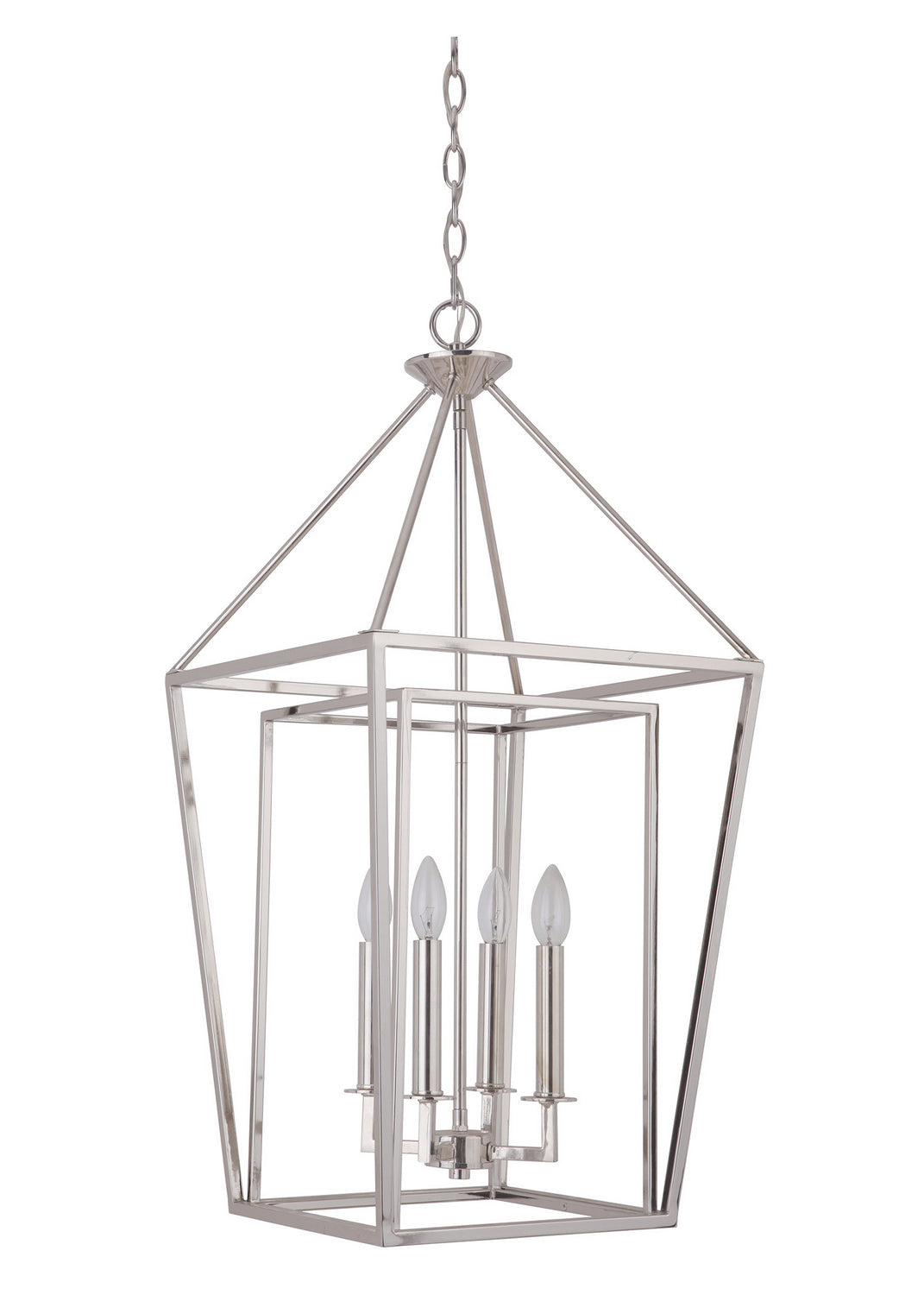 Craftmade - 45835-PLN - Hudson Four Light Foyer Pendant in Polished Nickel Finish - Hudson