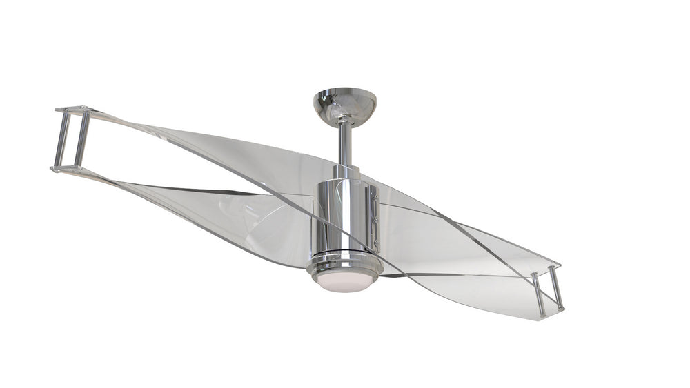 Craftmade - ILU56PLN2 - Illusion 56"Ceiling Fan in Polished Nickel w/Clear Acrylic Blades Finish - Illusion