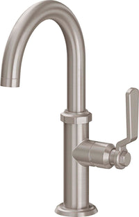 California Faucets - 8109-1-SN - Single Hole Lavatory/Bar/Prep Faucet - Low Spout - Satin Nickel  - Descanso Works