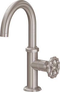 California Faucets - 8109W-1-SN - Single Hole Lavatory/Bar/Prep Faucet - Low Spout - Satin Nickel  - Descanso Works