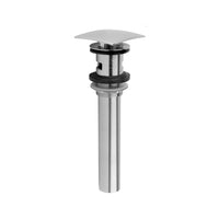 Stationary Square Lavatory Drain with Overflow in Multiple Finishes - Maison&Co.